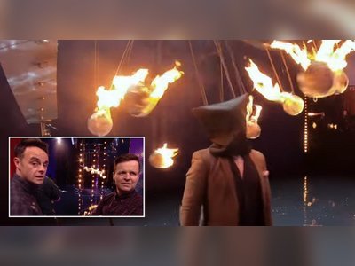 BGT's Ant and Dec look on horrified after magician's act goes badly wrong
