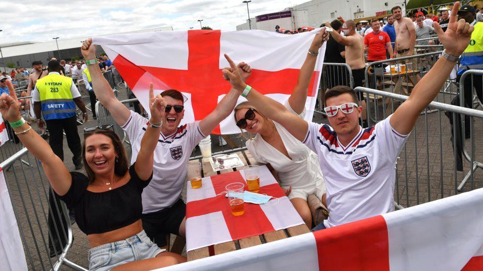 Euro 2020: Fans watch England beat Croatia in opening game