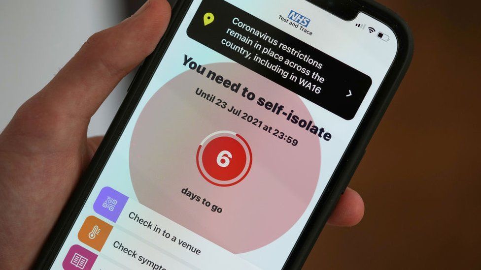 NHS Covid-19 app pings rise by over 70,000 to new record