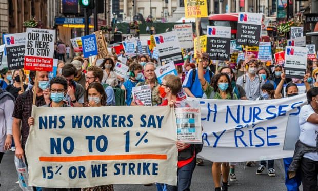 Protests call for end to NHS underfunding and understaffing
