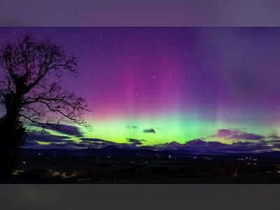 Displays of Northern Lights across Scotland