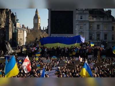 Thousands gather in cities across the UK in support of Ukraine