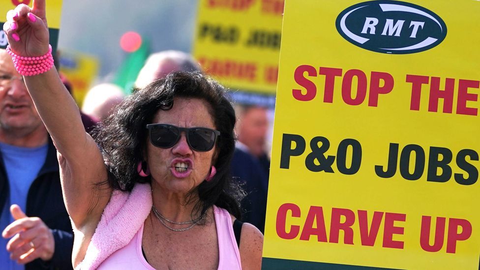 P&O Ferries: Protests at ports against sackings
