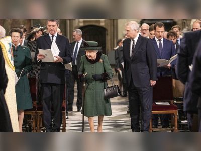 Relief as Queen makes it to the abbey for memorial