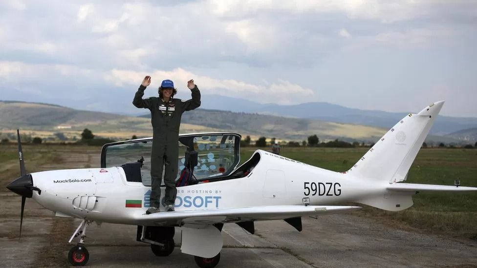 British-Belgian pilot, 17, becomes youngest to fly around the world solo