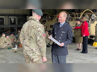 Prince Edward in Telford Remembrance visit